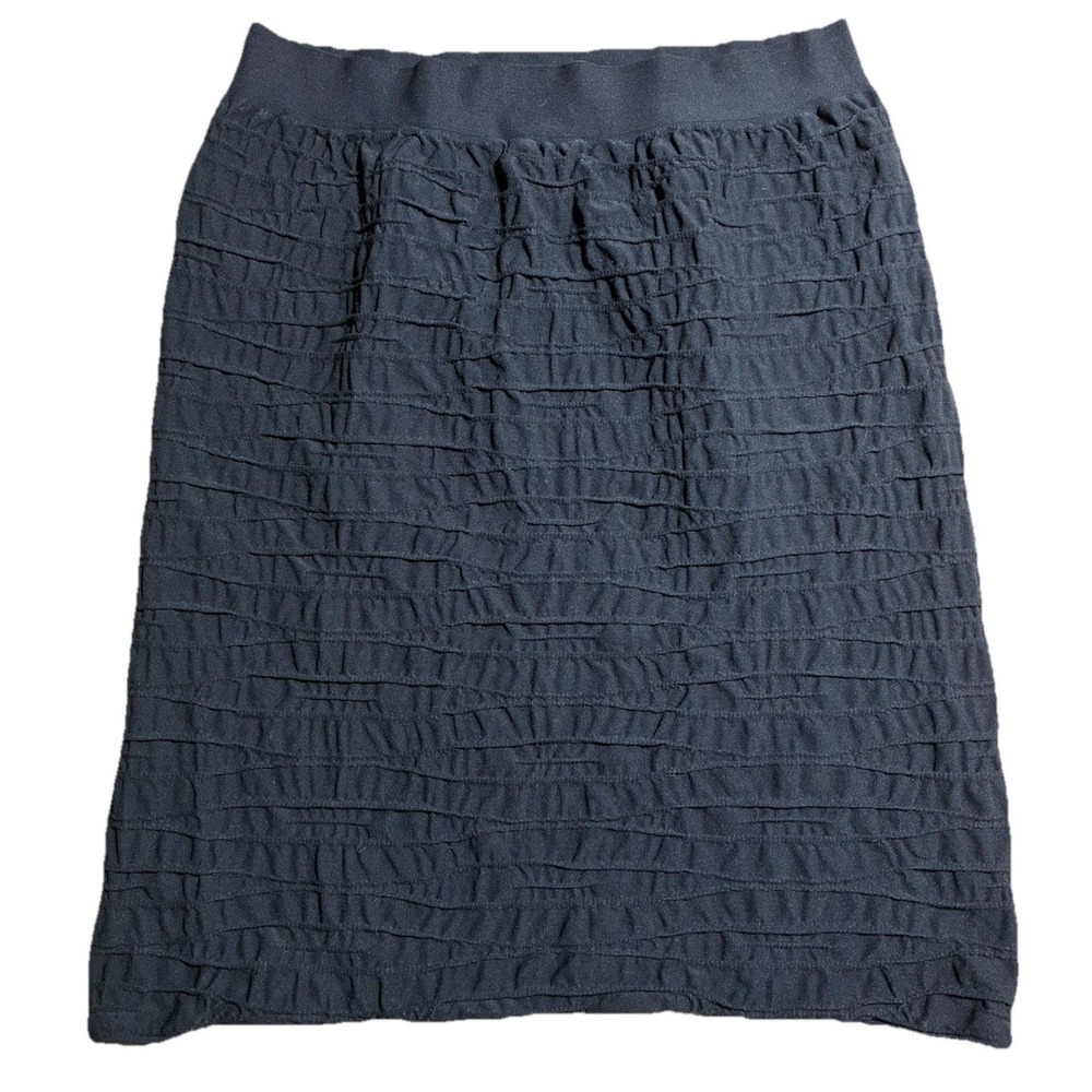 Spiritual Gangster Skirt M/L Black Nylon Spandex Textured Sheer Made In USA NEW
